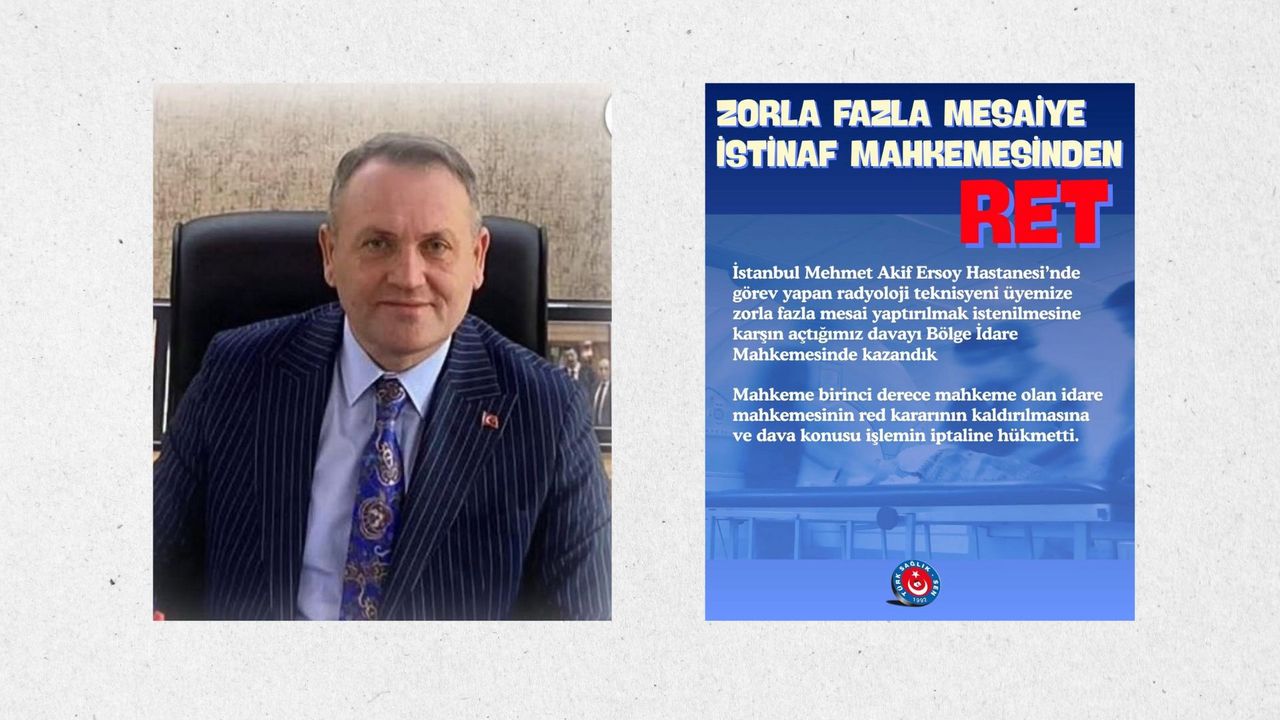 TÜRK SAĞLIK-SEN’DEN EMSAL KARAR: ZORLA FAZLA MESAİYE RET