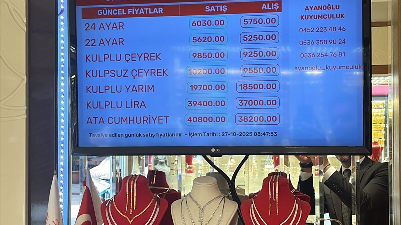 GRAM ALTIN SEYRİNİ SÜRDÜRÜYOR