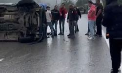 TAKLA ATAN ARAÇTA BİR KİŞİ YARALANDI