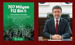 ÜRETİCİLERE 707 MİLYON LİRA DESTEK