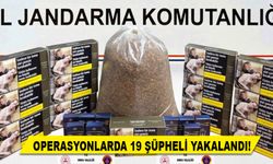 Operasyonlarda 19 Şüpheli