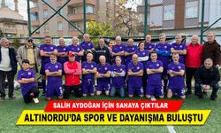 SALİH AYDOĞAN İÇİN SAHAYA ÇIKTILAR ; ALTINORDU’DA SPOR VE DAYANIŞMA BULUŞTU