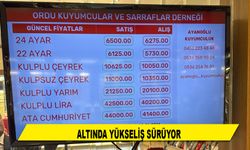 ALTINDA YÜKSELİŞ SÜRÜYOR