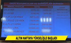 ALTIN HAFTAYA YÜKSELİŞLE BAŞLADI