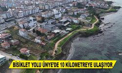 BİSİKLET YOLU ÜNYE’DE 10 KİLOMETREYE ULAŞIYOR