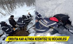 ORDU’DA KAR ALTINDA KESİNTİSİZ SU MÜCADELESİ