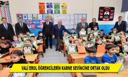 VALİ EROL ÖĞRENCİLERİN KARNE SEVİNCİNE ORTAK OLDU