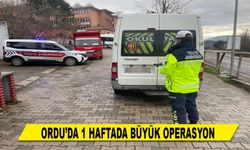 ORDU’DA 1 HAFTADA BÜYÜK OPERASYON