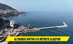 ALTINORDU RIHTIMI 410 METREYE ULAŞIYOR