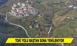 TOKİ YOLU BAŞTAN SONA YENİLENİYOR