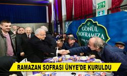 RAMAZAN SOFRASI ÜNYE’DE KURULDU