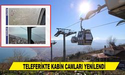 TELEFERİKTE KABİN CAMLARI YENİLENDİ