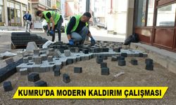 KUMRU’DA MODERN KALDIRIM ÇALIŞMASI