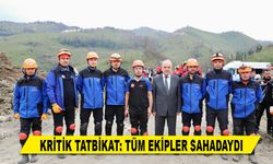 KRİTİK TATBİKAT: TÜM EKİPLER SAHADAYDI