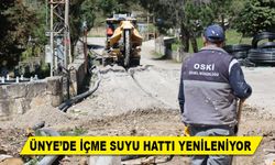 ÜNYE’DE İÇME SUYU HATTI YENİLENİYOR