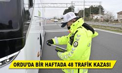 ORDU’DA BİR HAFTADA 48 TRAFİK KAZASI
