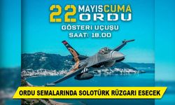 ORDU SEMALARINDA SOLOTÜRK RÜZGARI ESECEK