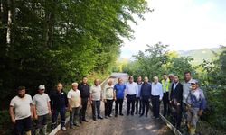 Akkuş'ta Beton Yol Çalışmaları Sürüyor