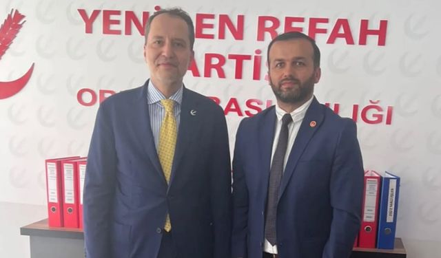 YENİDEN REFAH PARTİSİ FATSA İLÇE BAŞKANLIĞI'NA HAKAN ERTÜRKMEN GETİRİLDİ