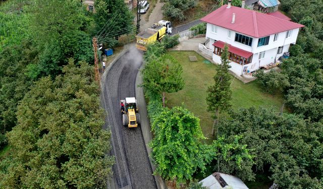 FATSA-KORGAN BAĞLANTI YOLU ASFALTLANIYOR