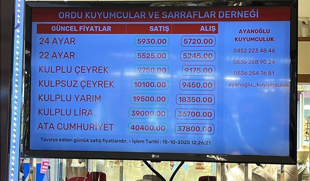 GRAM ALTIN FİYATI 140 TL YÜKSELDİ