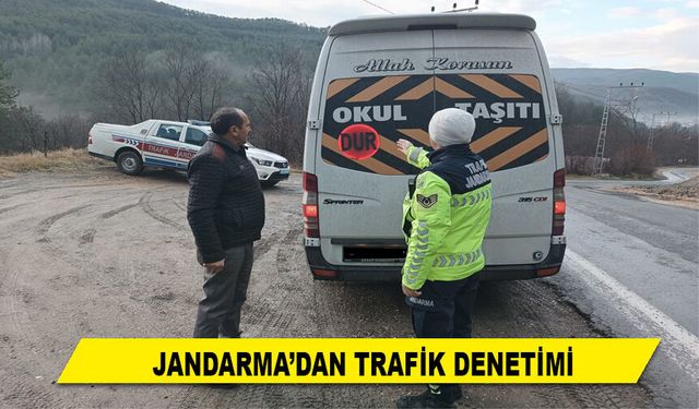 JANDARMA'DAN TRAFİK DENETİMİ