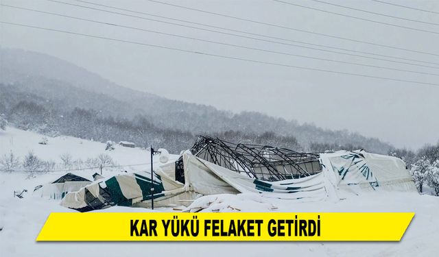 KAR YÜKÜ FELAKET GETİRDİ