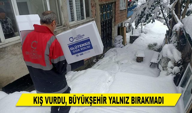 KIŞ VURDU, BÜYÜKŞEHİR YALNIZ BIRAKMADI