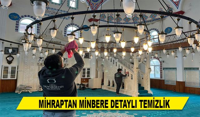 MİHRAPTAN MİNBERE DETAYLI TEMİZLİK