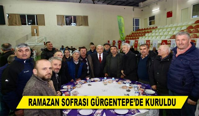 RAMAZAN SOFRASI GÜRGENTEPE’DE KURULDU