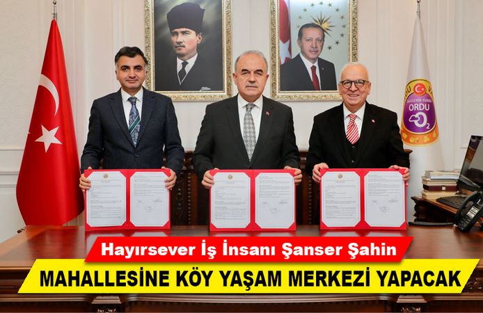 HAYIRSEVER İŞ İNSANINDAN KÖY YAŞAM MERKEZİ
