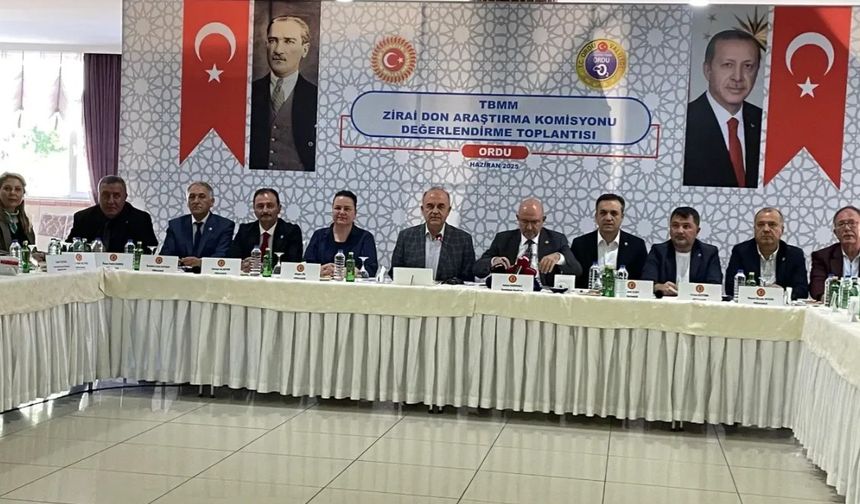 TBMM ZİRAİ DON ARAŞTIRMA KOMİSYONU ORDU’DA TOPLANDI