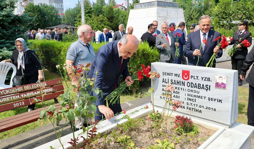 ŞEHİTLERİMİZ DUALARLA ANILDI