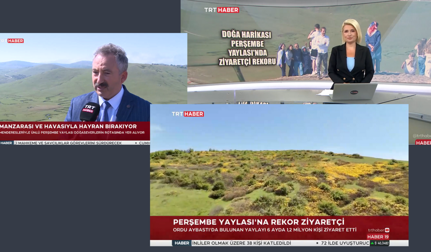 PERŞEMBE YAYLASI TRT HABER EKRANLARINDA