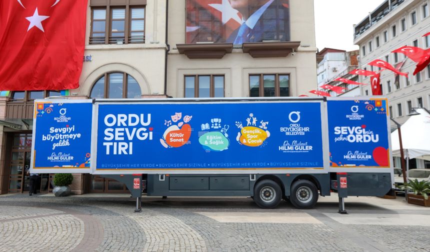 ‘SEVGİ TIRI’ YOLA ÇIKIYOR: 19 İLÇEYİ TEK TEK GEZECEK