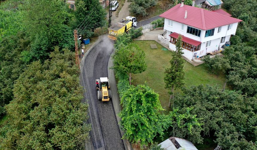 FATSA-KORGAN BAĞLANTI YOLU ASFALTLANIYOR