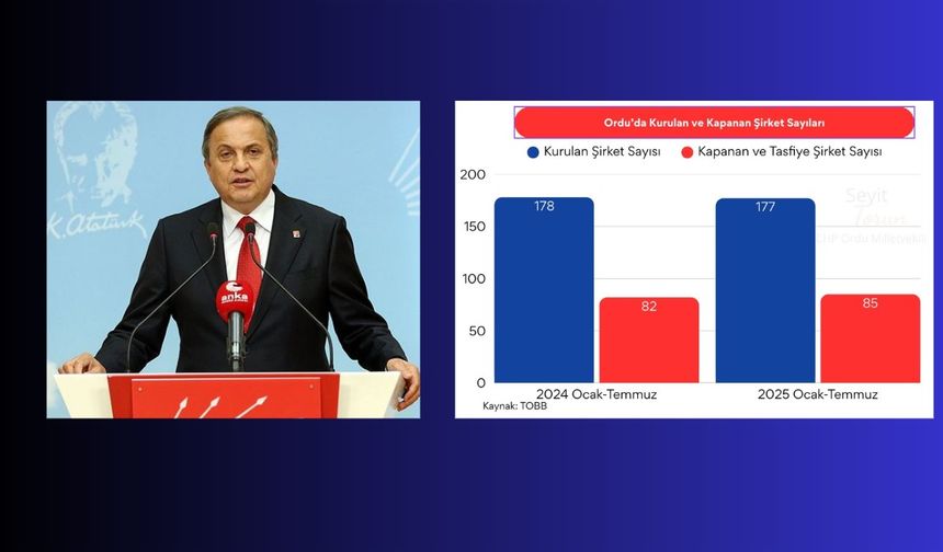 ORDU’DA ŞİRKET KURULUŞ VE KAPANIŞ RAKAMLARI AÇIKLANDI
