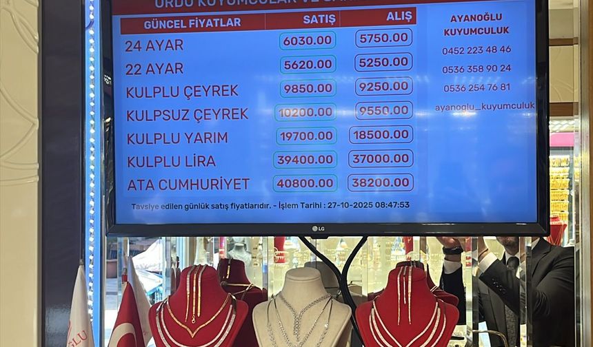 GRAM ALTIN SEYRİNİ SÜRDÜRÜYOR