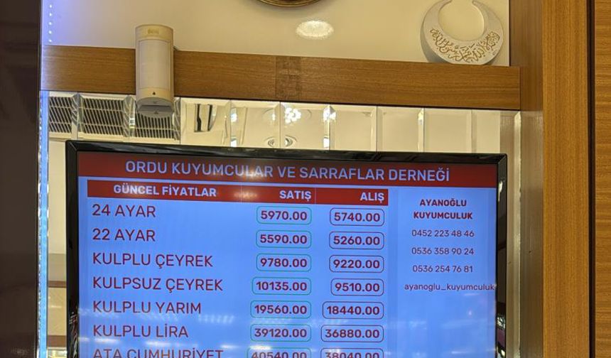 ALTIN PİYASASINDA SON DURUM: 5590 TL