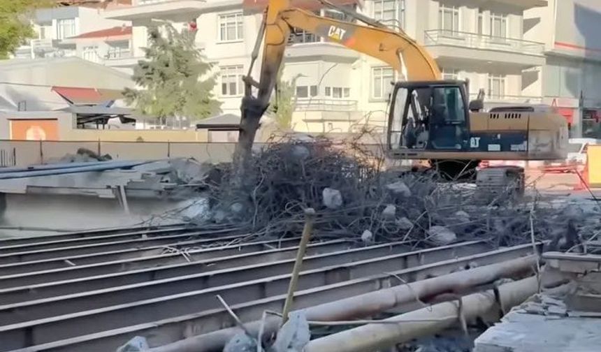 Altınordu’da ikinci köprü hızla yükseliyor