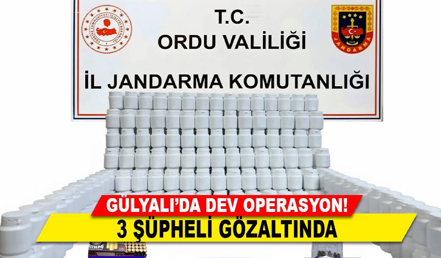 GÜLYALI’DA DEV OPERASYON! 3 ŞÜPHELİ GÖZALTINDA
