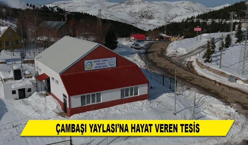 ÇAMBAŞI YAYLASI'NA HAYAT VEREN TESİS