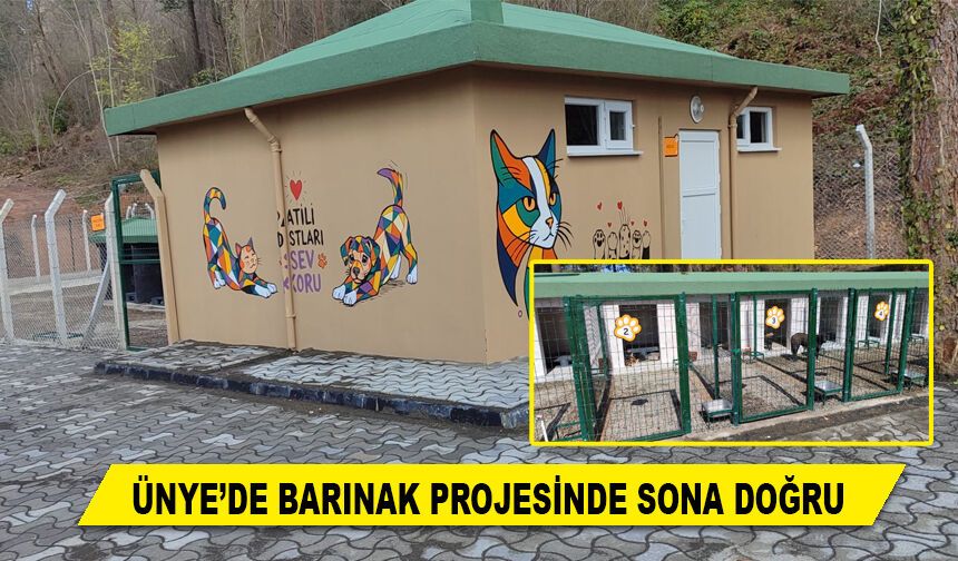 ÜNYE’DE BARINAK PROJESİNDE SONA DOĞRU