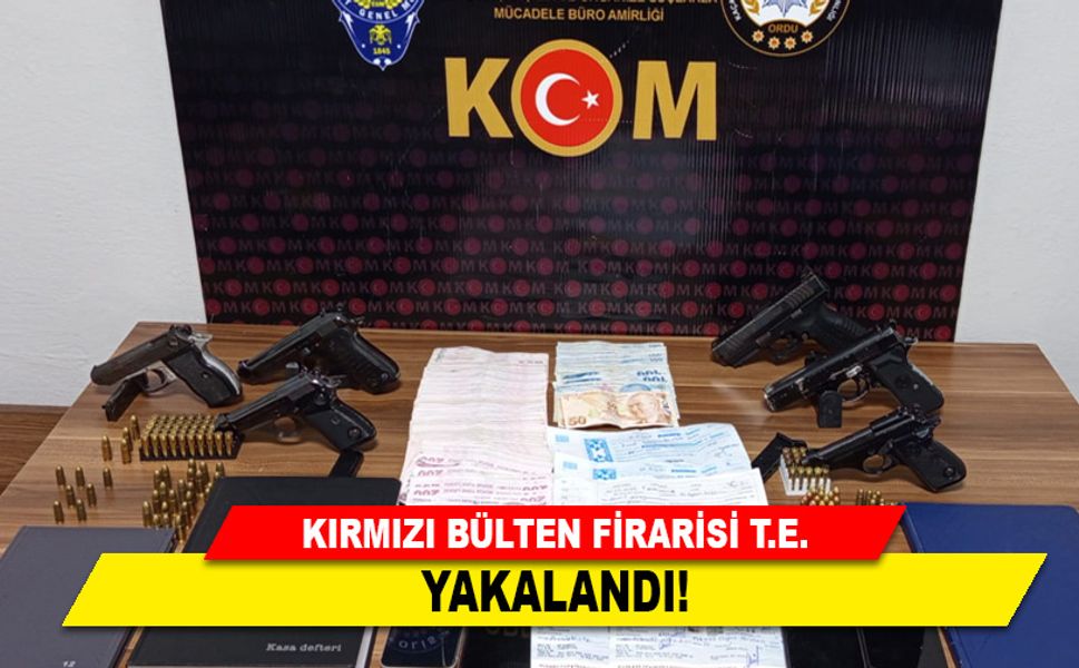 KIRMIZI BÜLTEN FİRARİSİ YAKALANDI