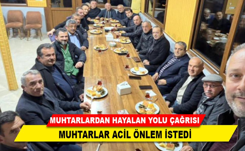 MUHTARLAR ACİL ÖNLEM İSTEDİ
