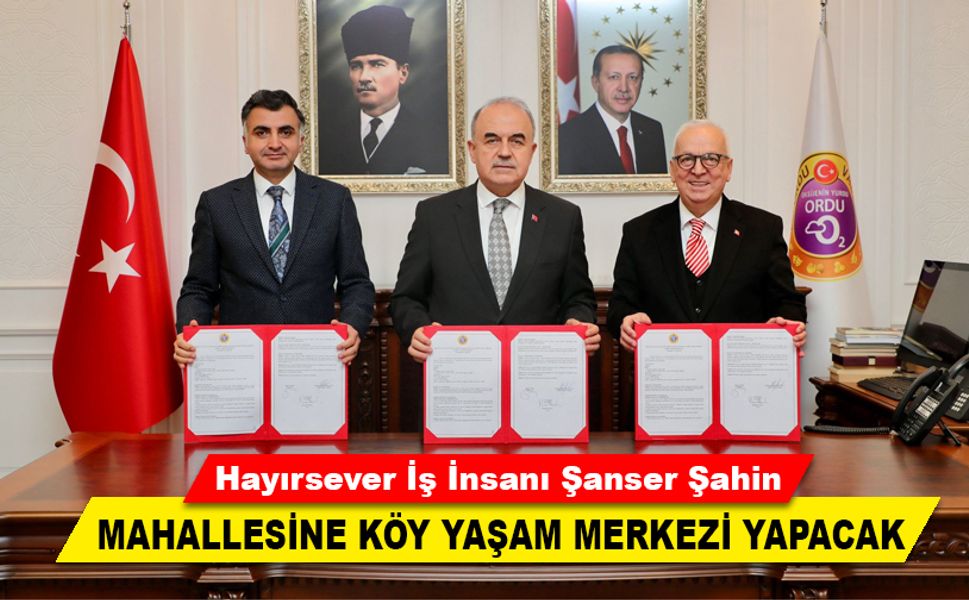 HAYIRSEVER İŞ İNSANINDAN KÖY YAŞAM MERKEZİ