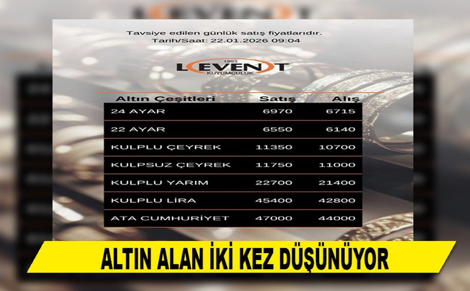 ALTIN ALAN İKİ KEZ DÜŞÜNÜYOR