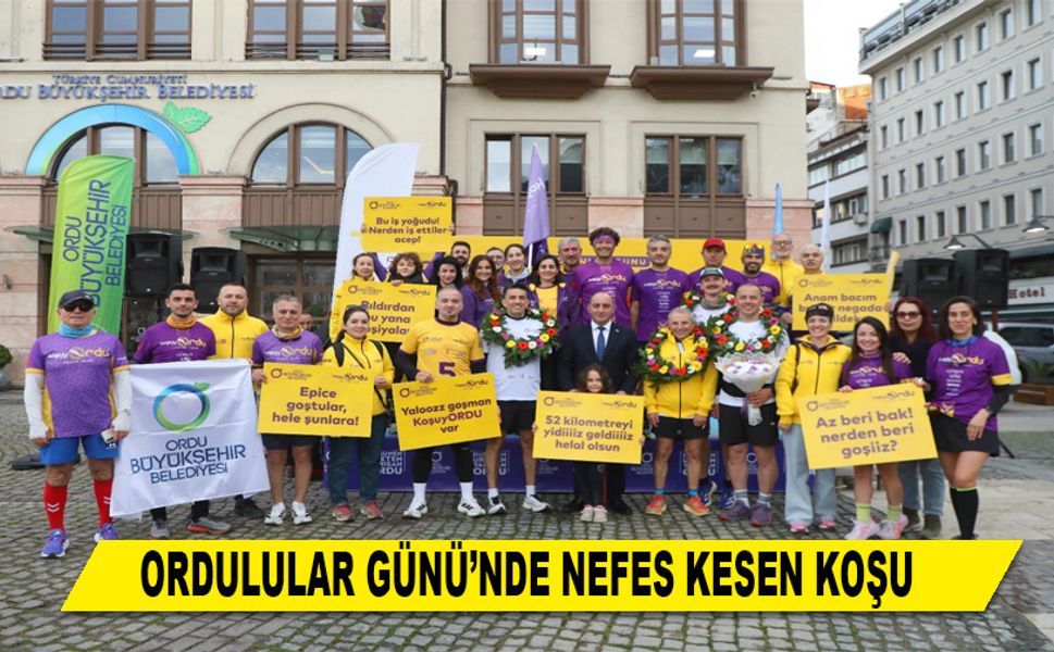 ORDULULAR GÜNÜ’NDE NEFES KESEN KOŞU