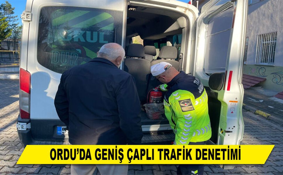 ORDU’DA GENİŞ ÇAPLI TRAFİK DENETİMİ