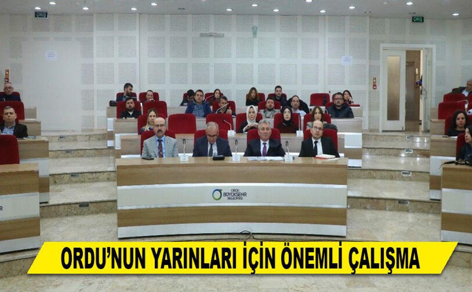 ORDU’NUN YARINLARI İÇİN ÖNEMLİ ÇALIŞMA